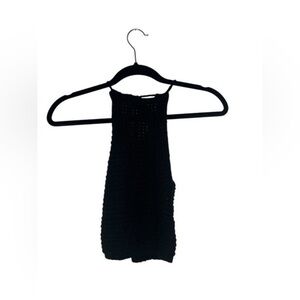 Hollister Black Crop Cut Out Tank Top